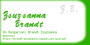 zsuzsanna brandt business card